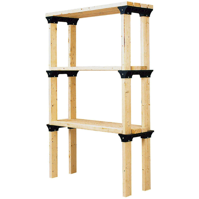 ShelfLinks - 6 Pack - Color:Black